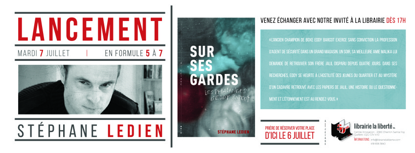Lancement du nouveau roman de Stéphane Ledien